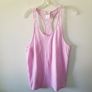 Victoria's Secret PINK Razorback Lace Lightweight Fitness Gym Tank Top XS